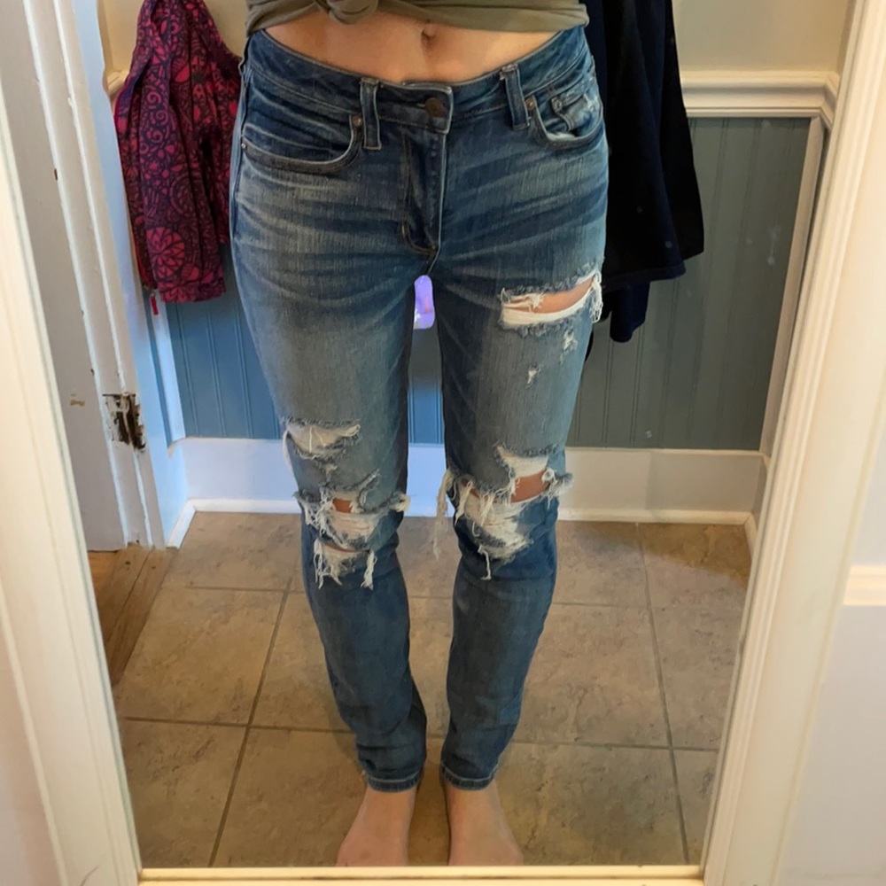 American eagle Tom girl jeans, high waist, size 2